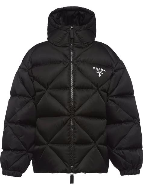 prada white down coat|prada re nylon down jacket.